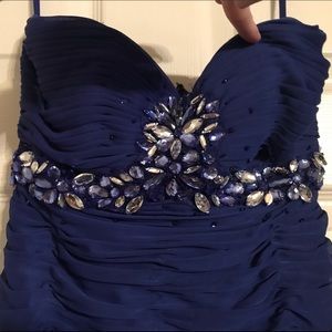 Navy Blue prom or banquet dress. Size 3/4